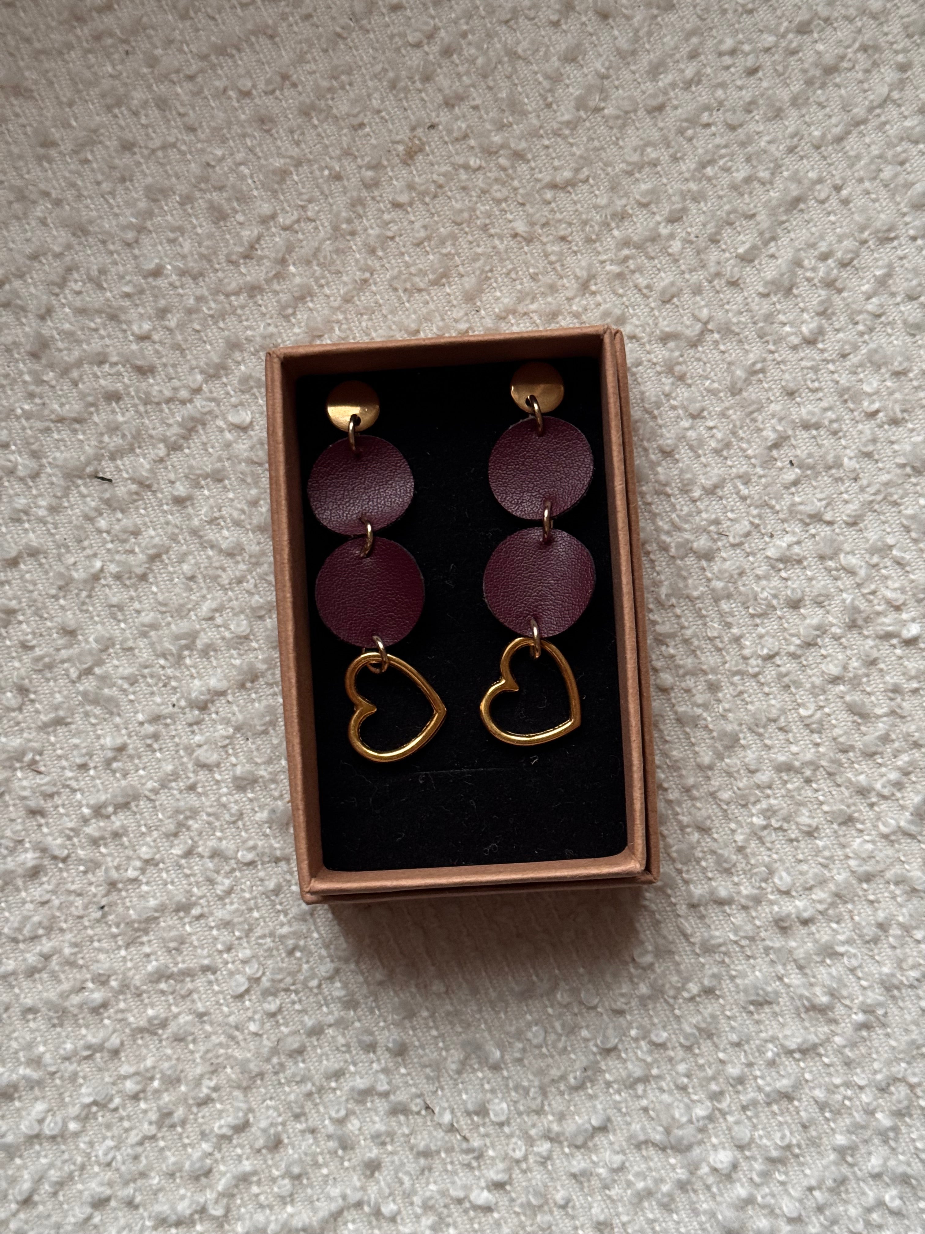 BOUCLES D'OREILLES raisin