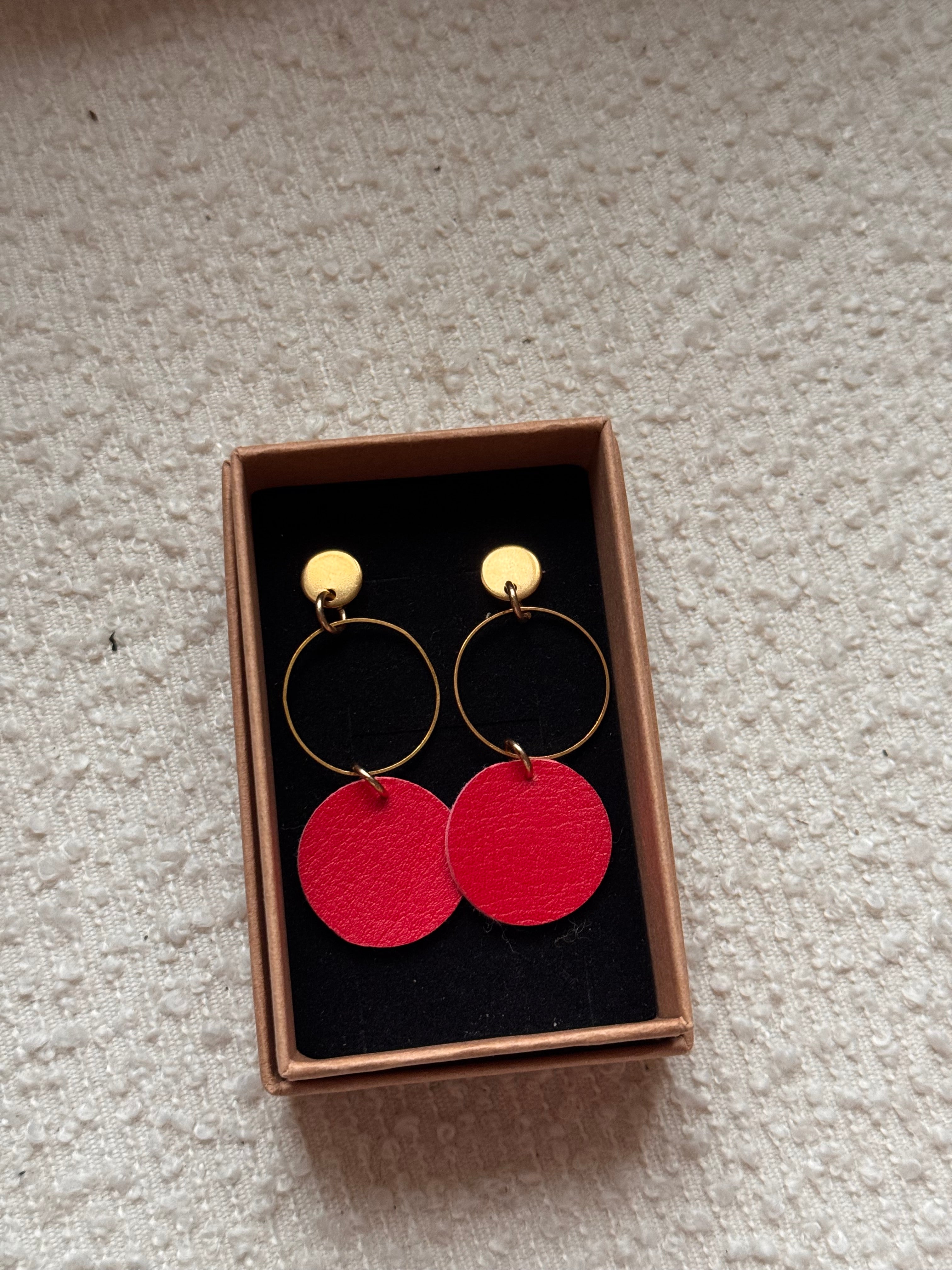 BOUCLES D'OREILLES raisin