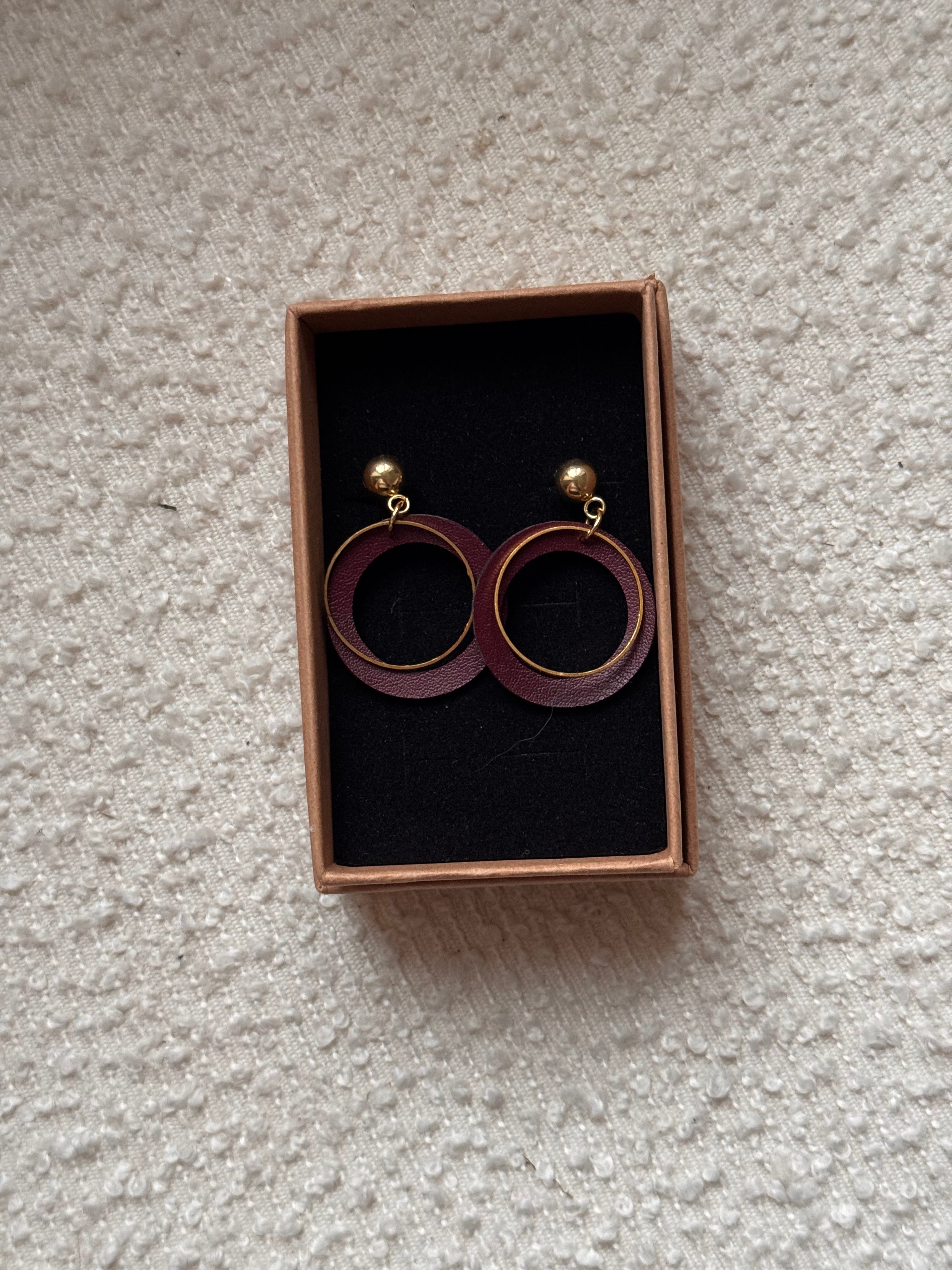 BOUCLES D'OREILLES raisin