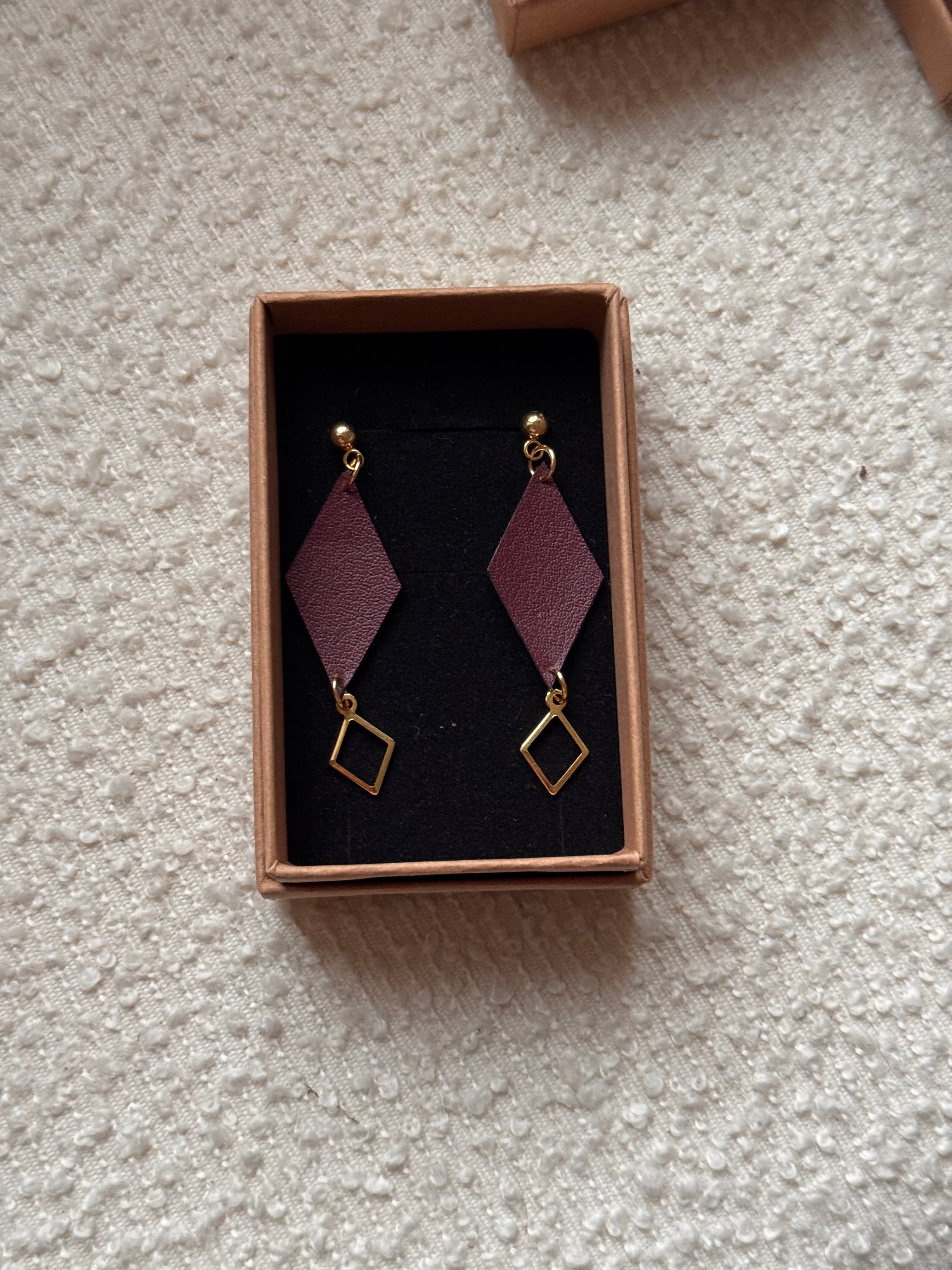 BOUCLES D'OREILLES raisin