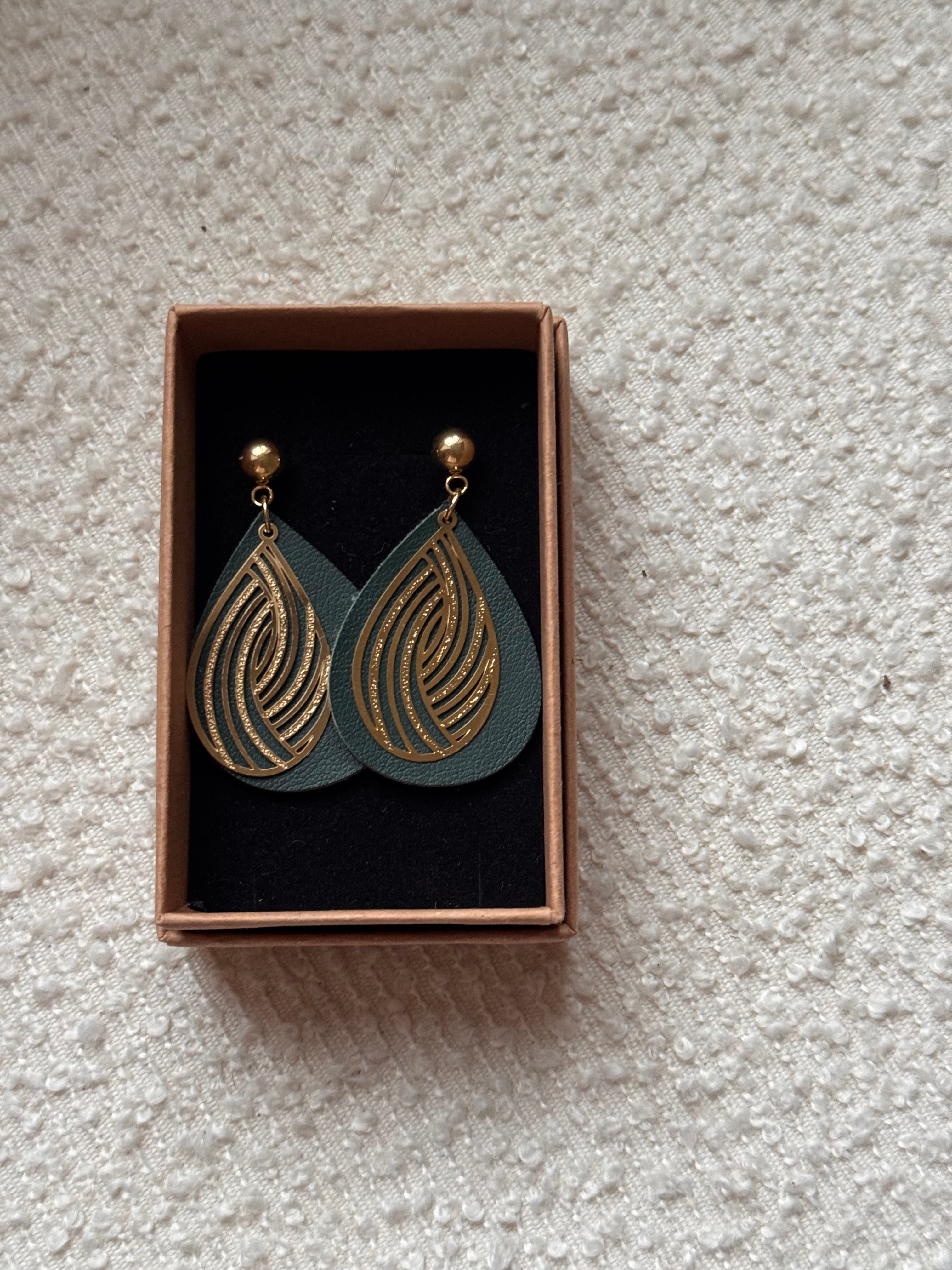 BOUCLES D'OREILLES raisin