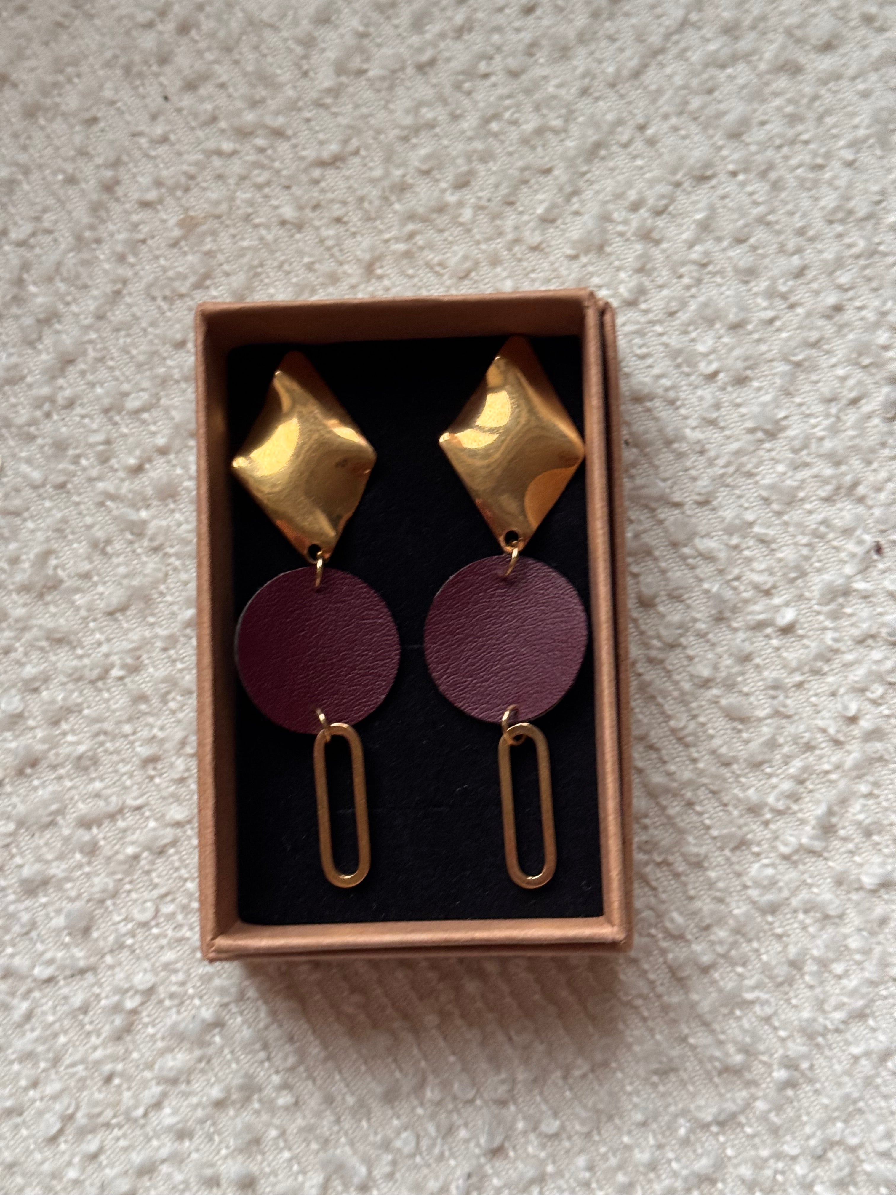 BOUCLES D'OREILLES raisin