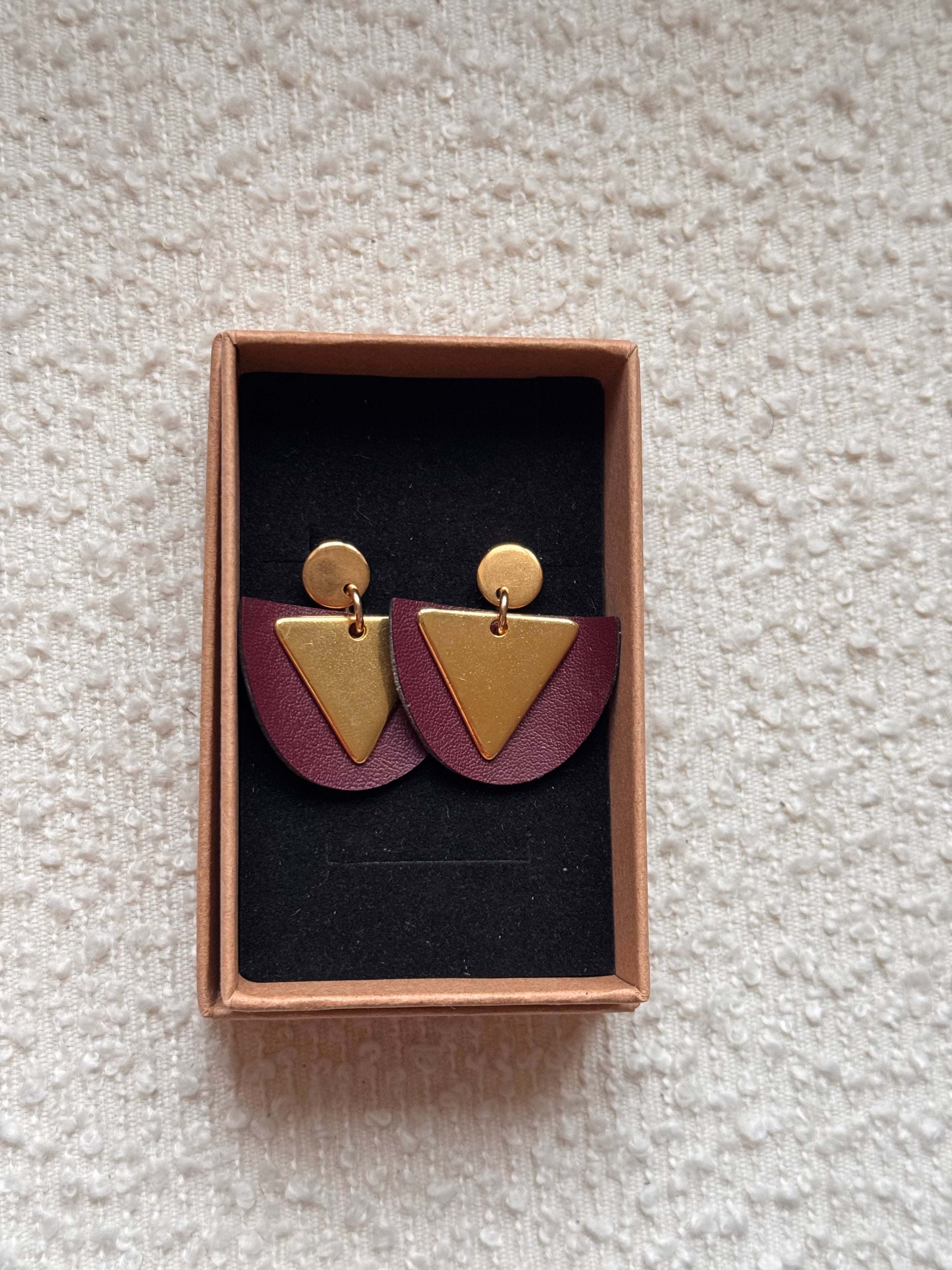 BOUCLES D'OREILLES raisin