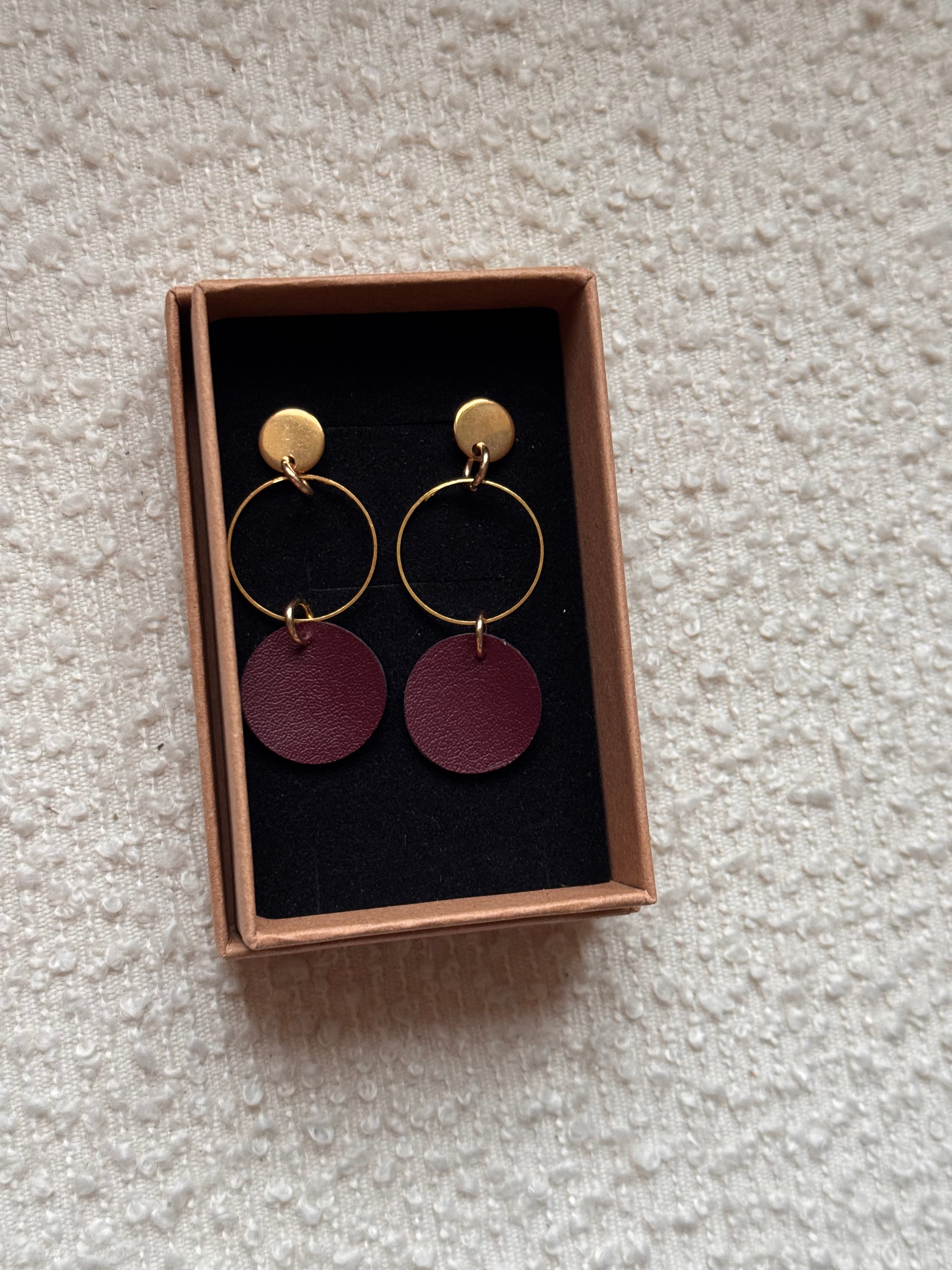 BOUCLES D'OREILLES raisin