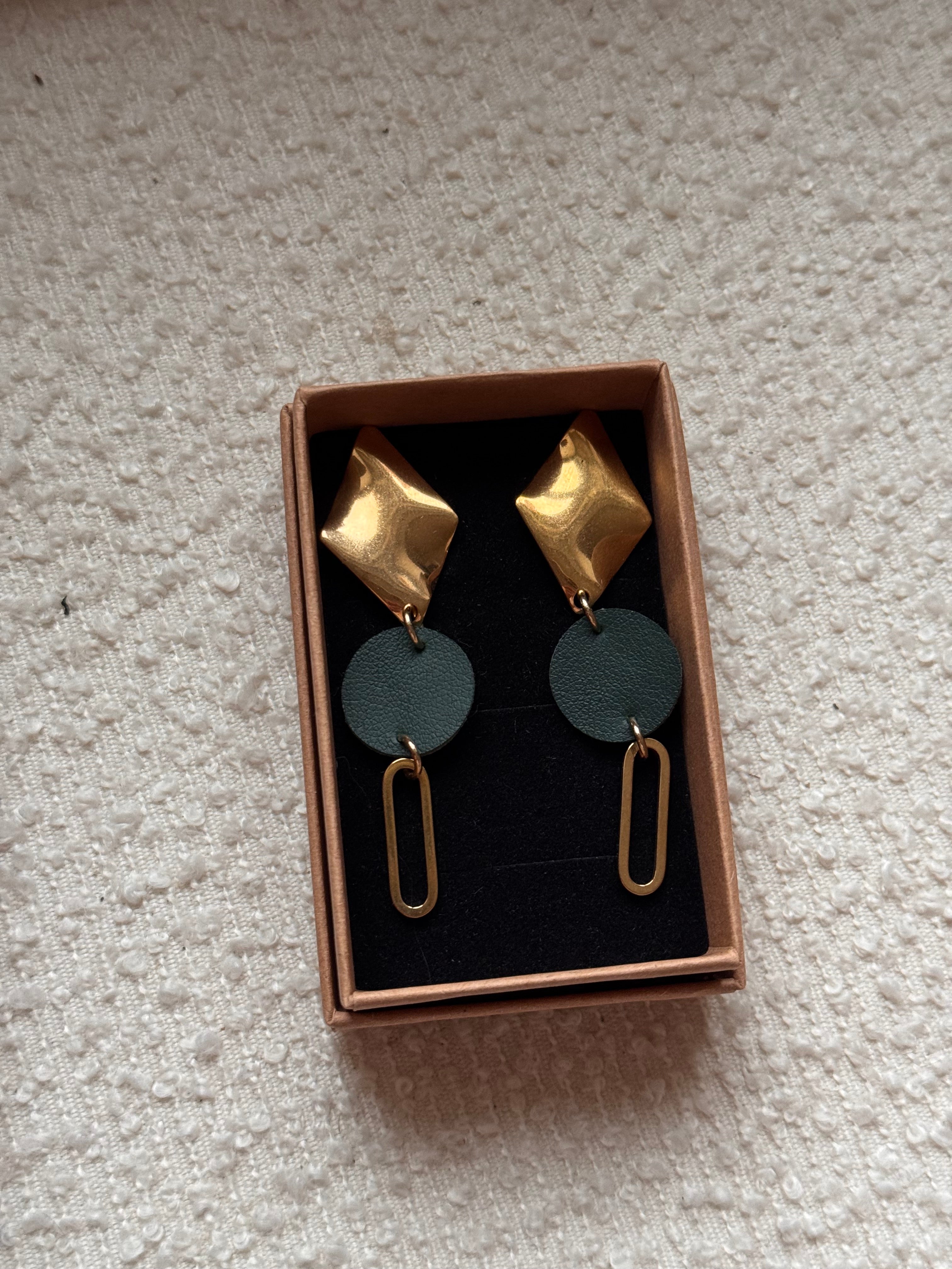 BOUCLES D'OREILLES raisin