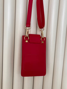 POCHETTE TÉLÉPHONE ROUGE